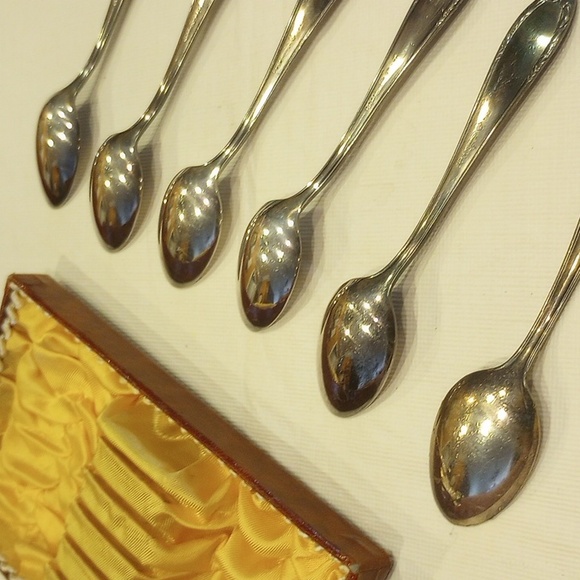 Vintage Demitasse Silverplated BSF Platura Spoons - Picture 10 of 10